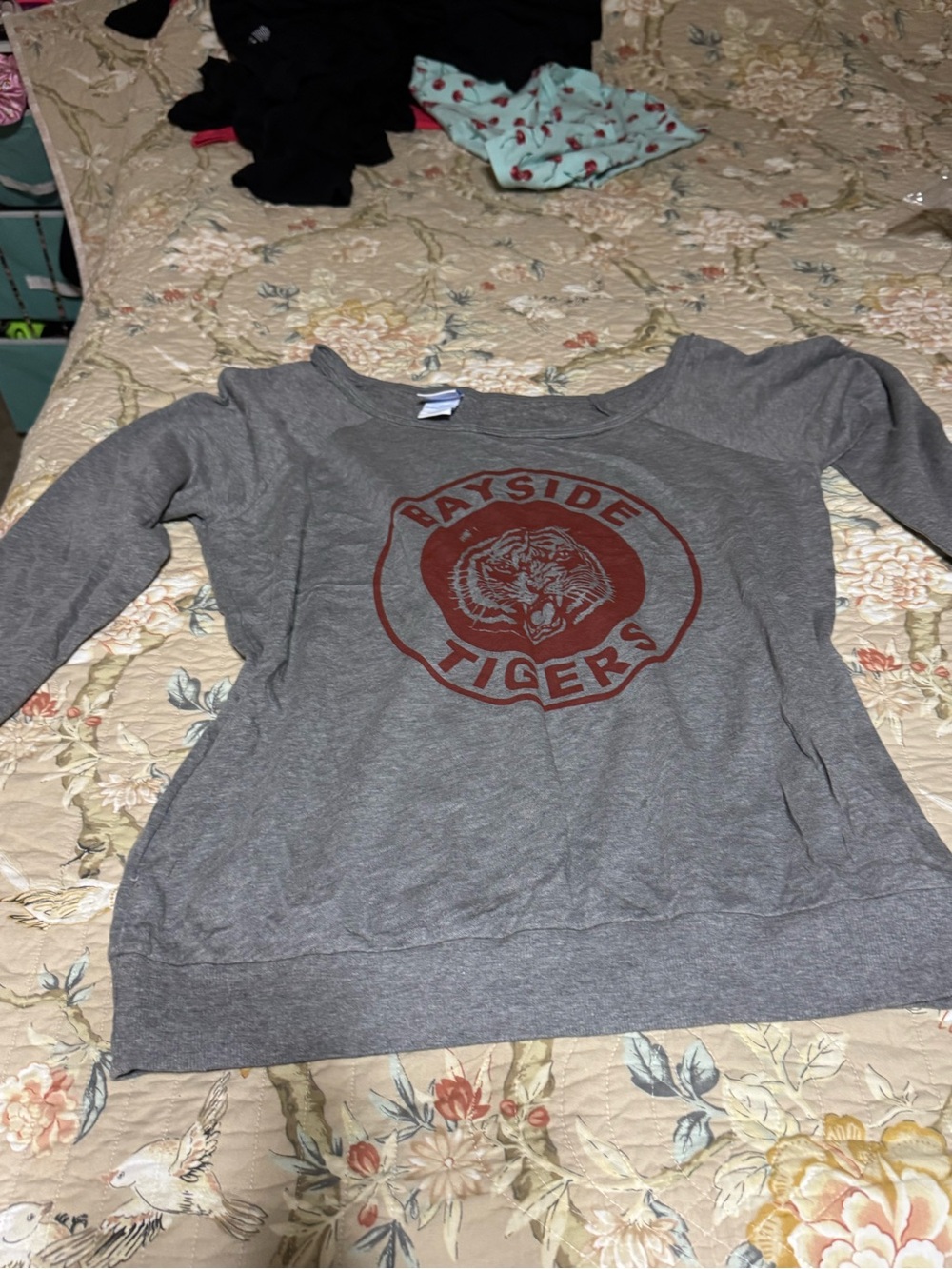 torrid Gray Sweatshirt with Red Rayside Tigers Graphic